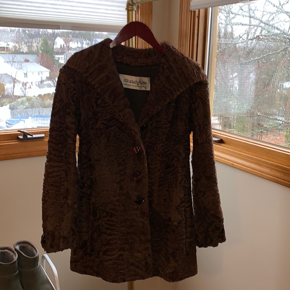 Genuine lamb fur jacket
